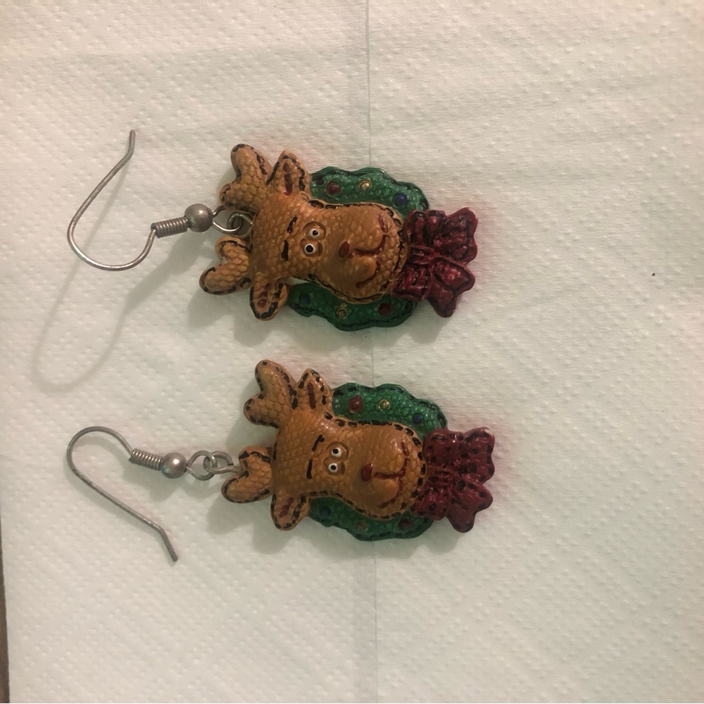 Festive Reindeer Earrings